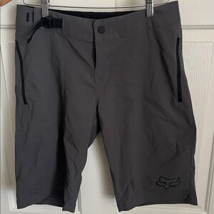 Fox Ranger Black and Gray Shorts with padded liner